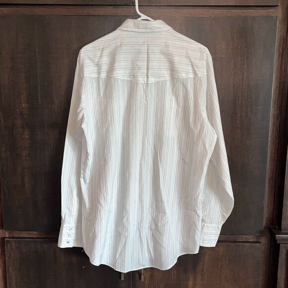 Ely Cattleman Vintage Long Sleeve Pearl Snap Large Tall LT - Picture 2 of 4